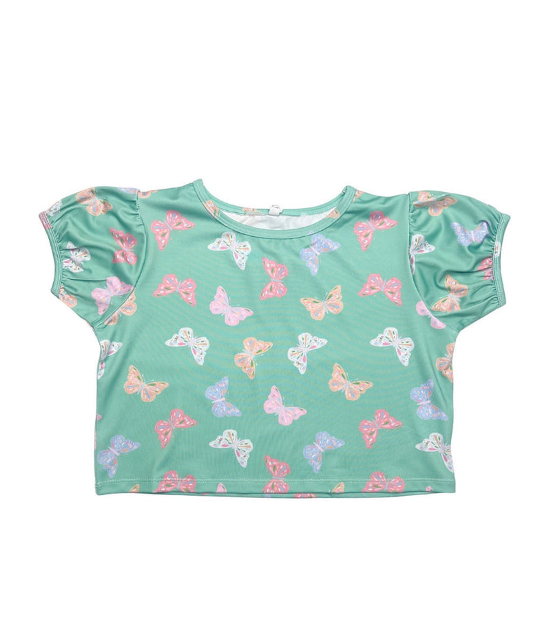 Butterfly Puff Sleeve Top