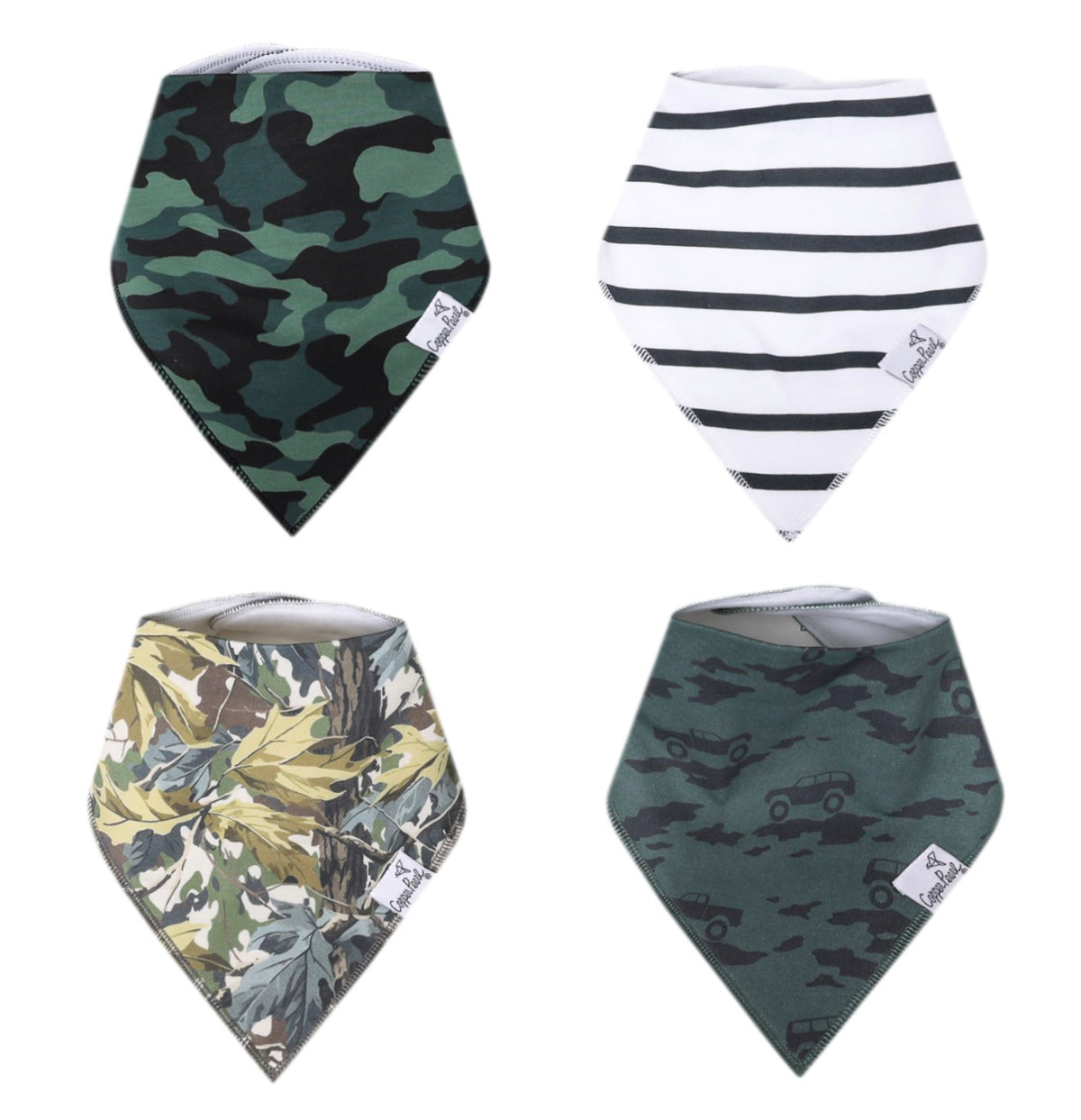Hunter Bandana Bibs 4 Pack