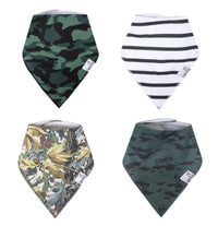 Hunter Bandana Bibs 4 Pack