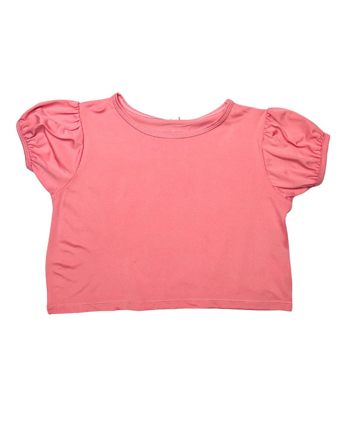 SALMON PINK PUFF SLEEVE