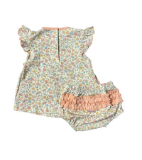 MAGNOLIA BABY ENCHANTED MEADOWS PINK RUFFLE DIAPER SET