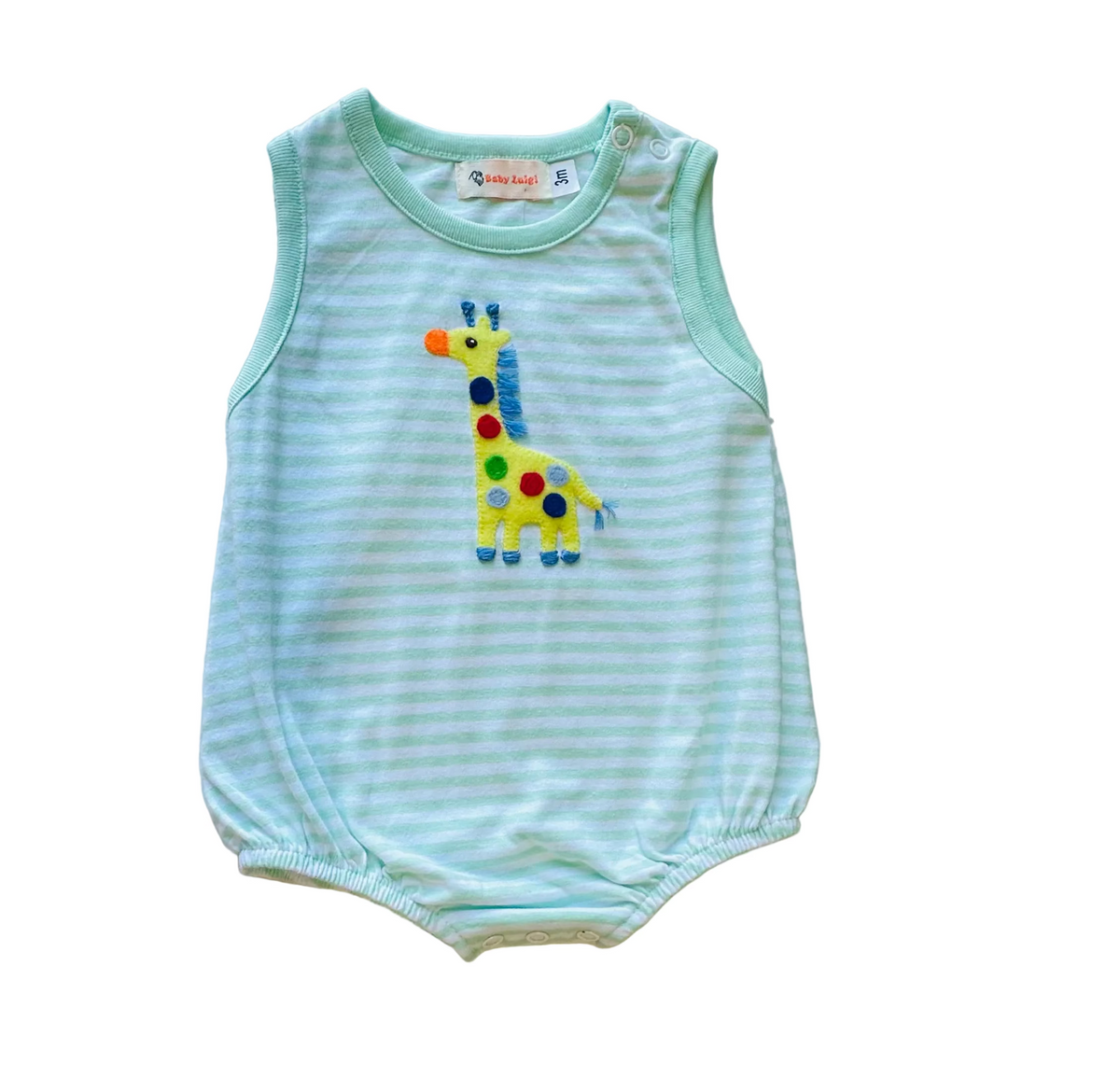 GIRAFFE MINT STRIPE BUBBLE