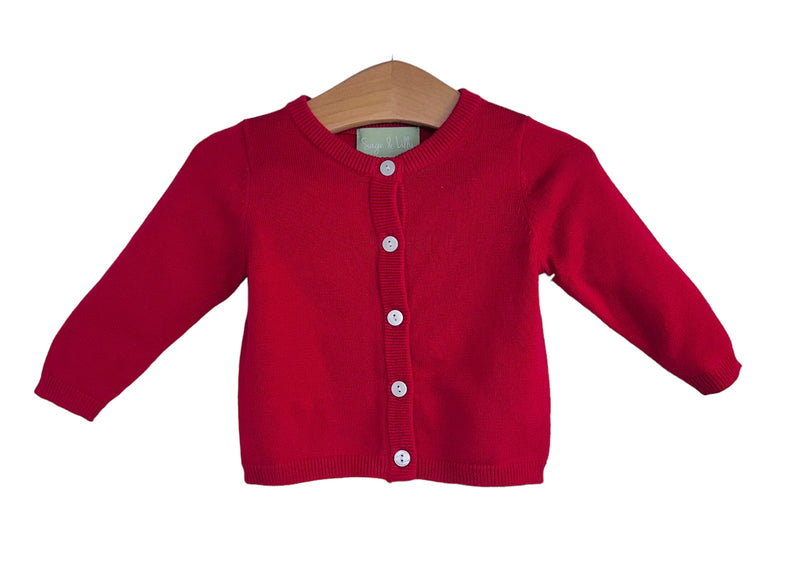 SAGE & LILLY RED CARDIGAN