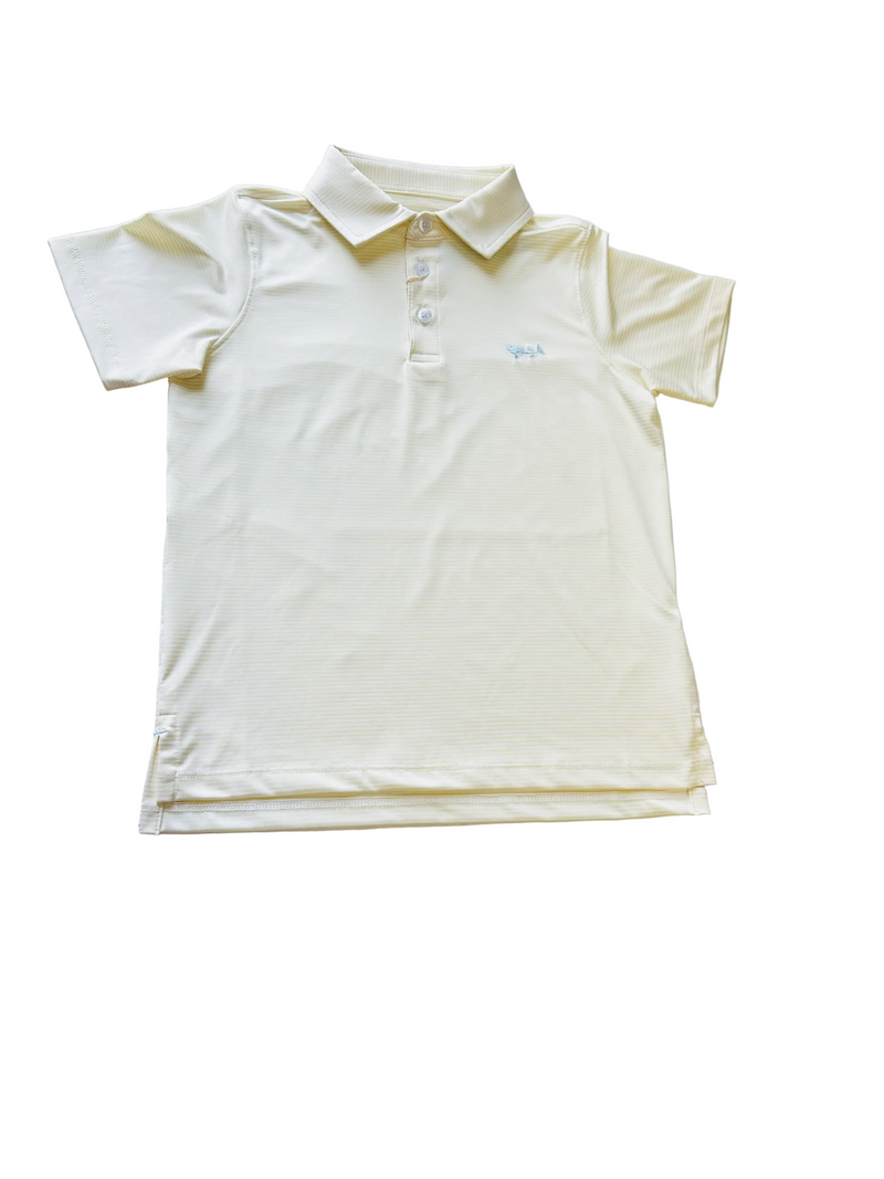 Youth Yellow Stripe Polo