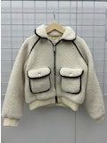 DESIGN HISTORY GIRLS BEIGE COMBO JACKET