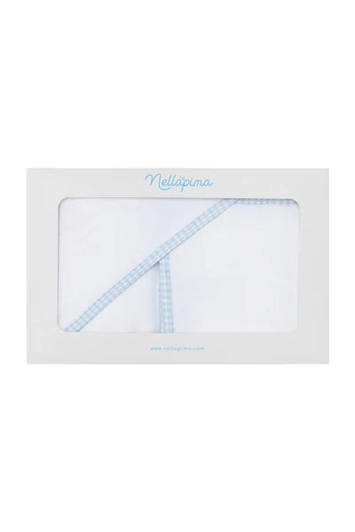 NELLAPIMA BLUE GINGHAM TOWEL SET