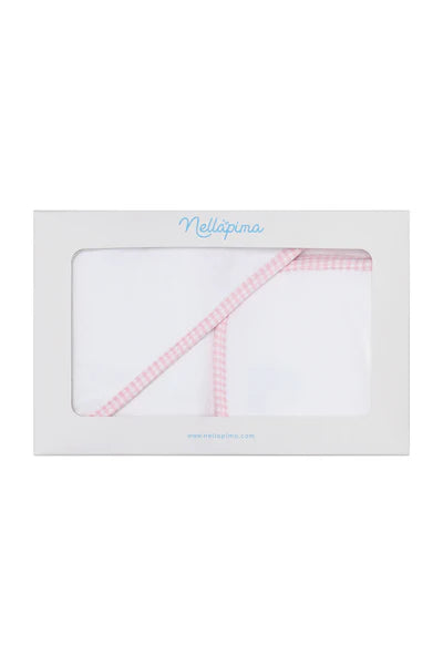 NELLAPIMA PINK GINGHAM TOWEL SET