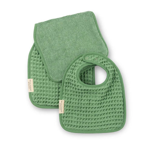 BELLA TUNNO BIB + BURP SET SEAFOAM