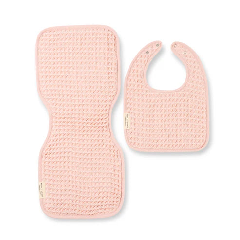 BELLA TUNNO BIB + BURP SET BLUSH