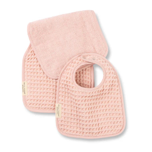 BELLA TUNNO BIB + BURP SET BLUSH