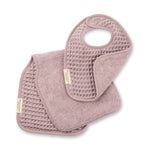 BELLA TUNNO BIB + BURP SET ORCHID