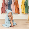 BELLA TUNNO HOODED TOWEL + BATH MITT FOG