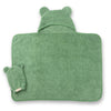 BELLA TUNNO HOODED TOWEL + BATH MITT SEAFOAM