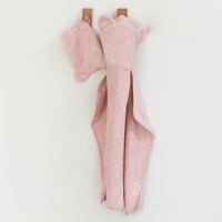 BELLA TUNNO HOODED TOWEL + BATH MITT BLUSH