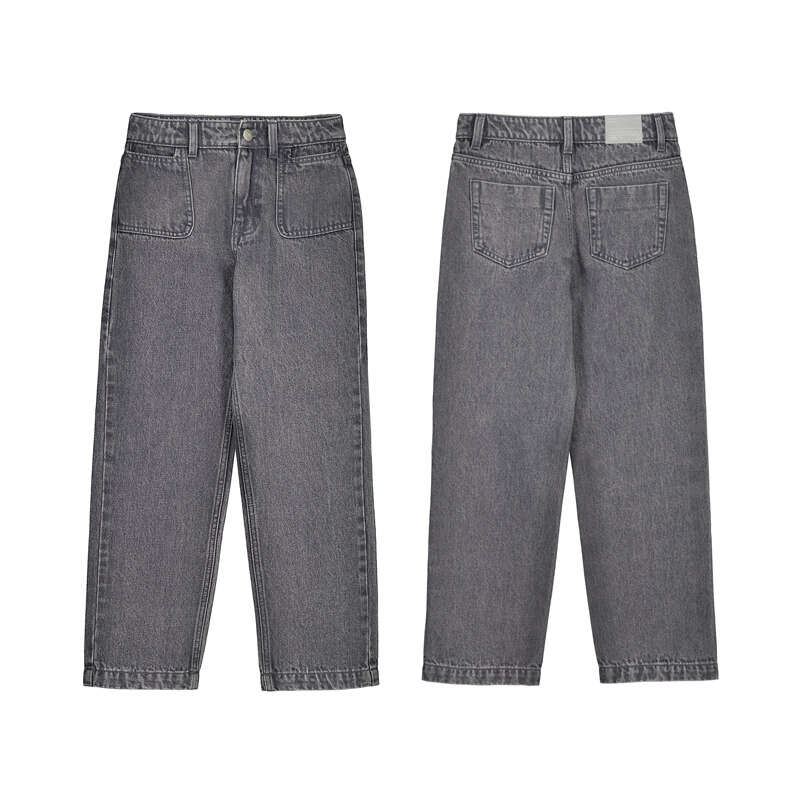 Mayoral Girls Relaxed Washed Black Denim Pant