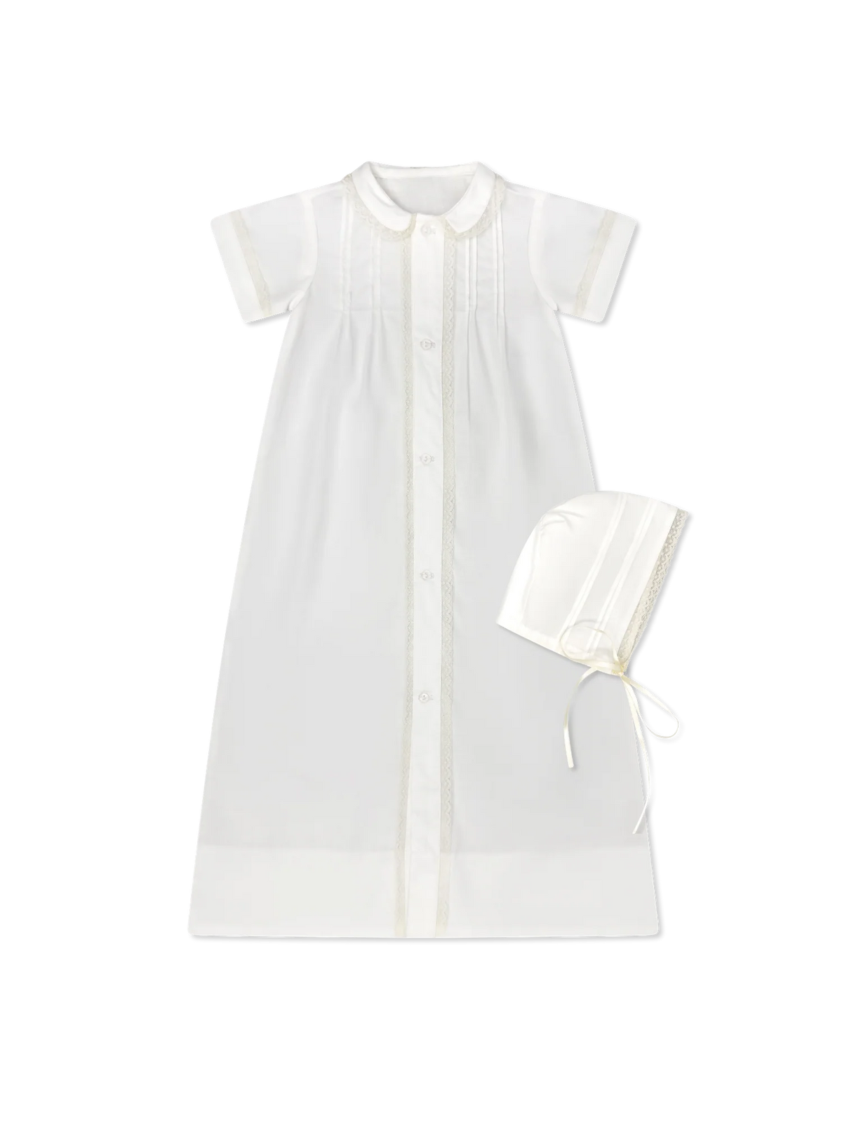 LULLABY SET GRAHAM DAY GOWN, BLESSING WHITE, ECRU