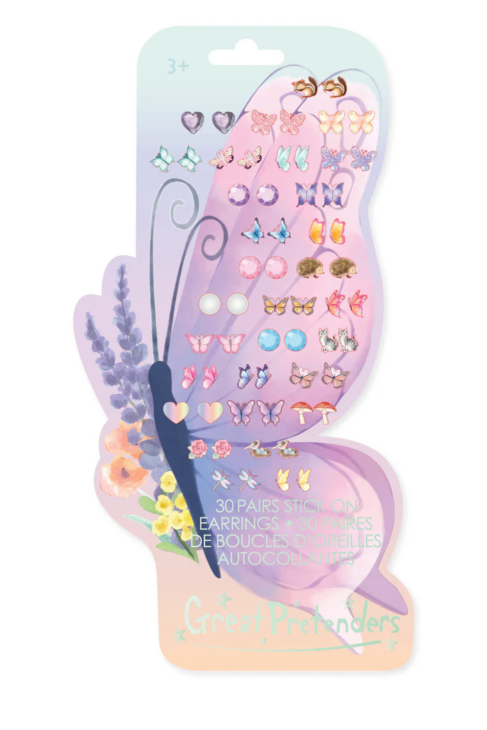 GREAT PRETENDER BUTTERFLY STICKER EARRINGS