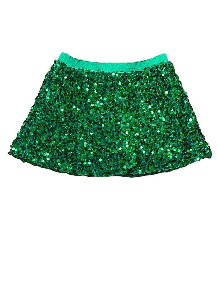 LULU BEBE GREEN SEQUIN SKIRT