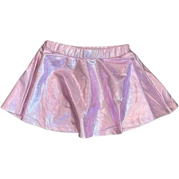 LULU BEBE ZOE METALLIC LAVENDER SKORT