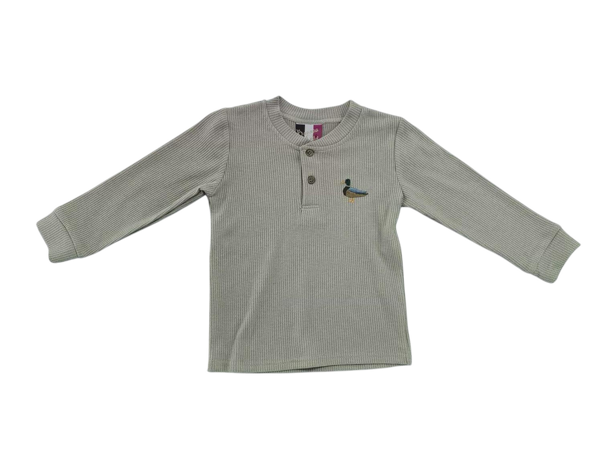 BANANA SPLIT BOYS HENLEY SHIRT DUCK