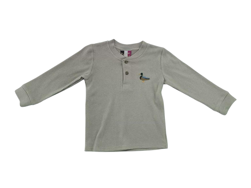 BANANA SPLIT BOYS HENLEY SHIRT DUCK