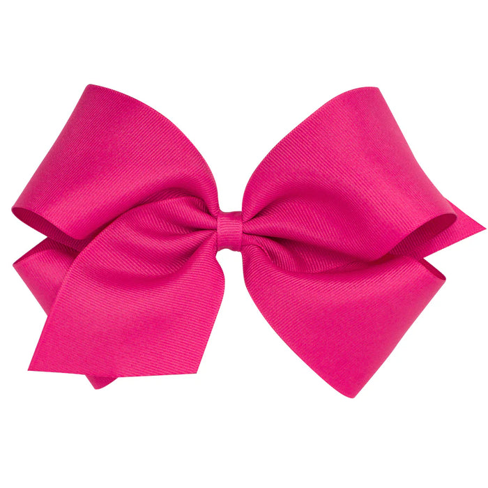 WEE ONES GROSGRAIN BRIGHT PINK BOW BPK