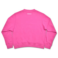 ISCREAM HAPPY VIBES PRETTY PINK BASIC CREW NECK SWEATSHIRT