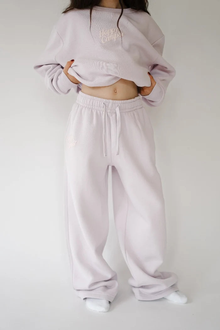 Happy Camp3r Puff Series Youth Sweatpants Lilac