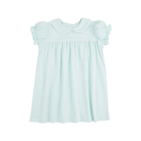 TBBC HOLLY DAY DRESS SEA ISLAND SEAFOAM WITH WORTH AVENUE WHITE