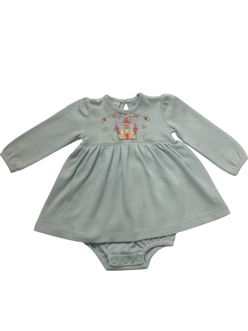 SQUIGGLES SWEET CASTLE L/S ONESIE DRESS