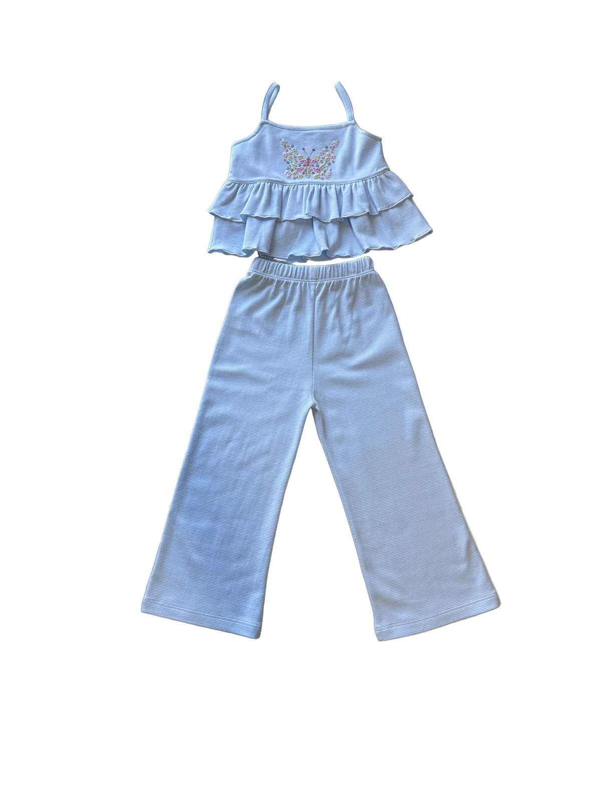 DREAMY BUTTERFLY WIDE CROPPED LEG SET