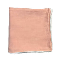 A SOFT IDEA SWADDLE POMPOM PEACH