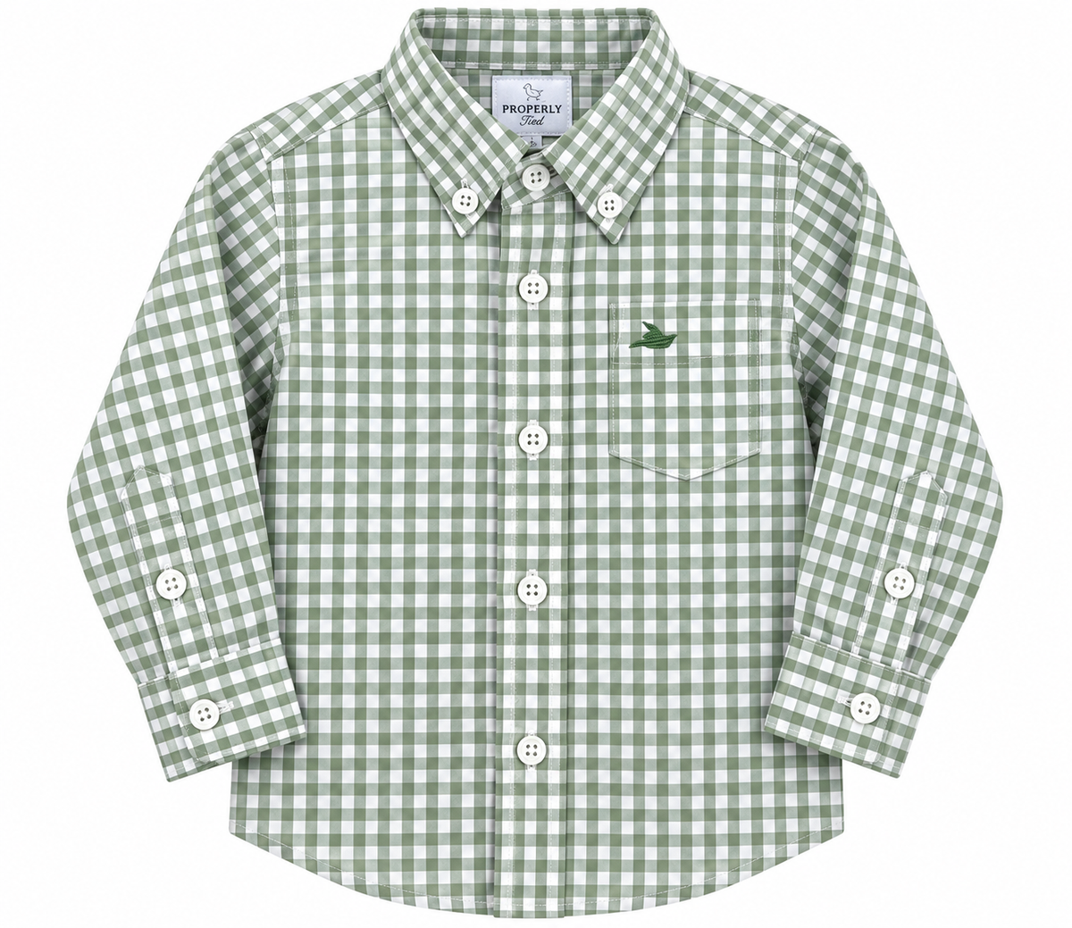 Southbound Dress Shirt Sage/White