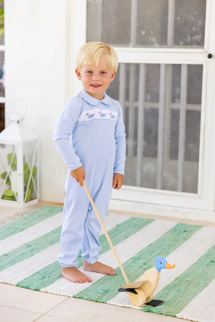 Rigsby Romper/Duck Smocking