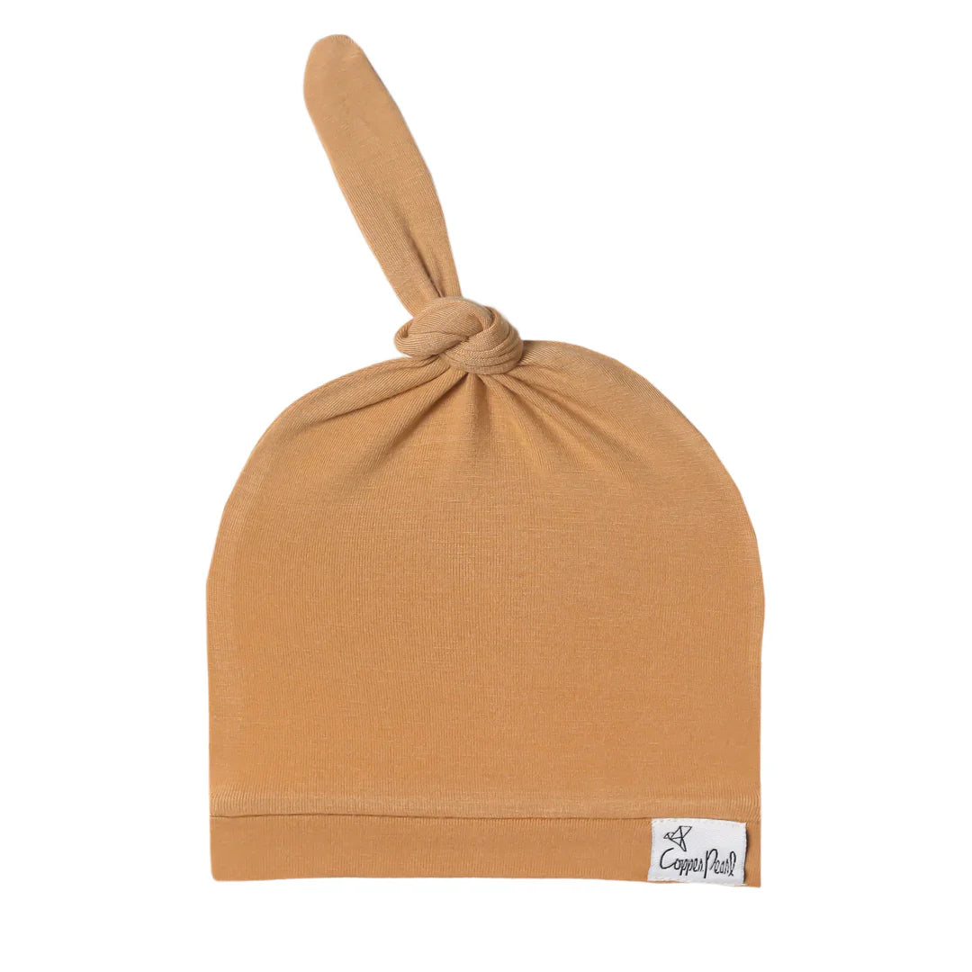 COPPER PEARL TOP KNOT HAT DUNE