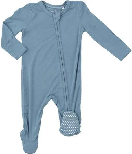 ANGEL DEAR COLONY BLUE ZIPPER FOOTIE