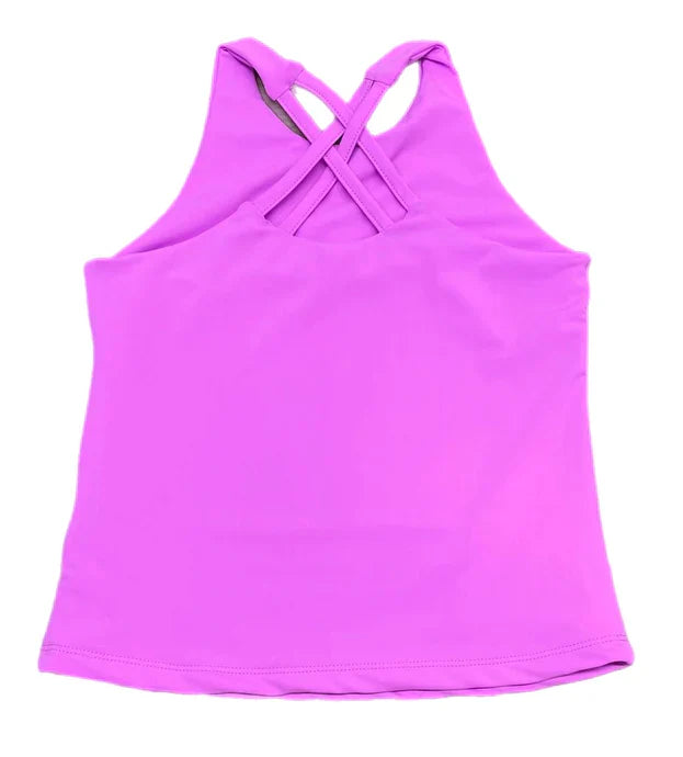 Cross Back Top - Fuchsia