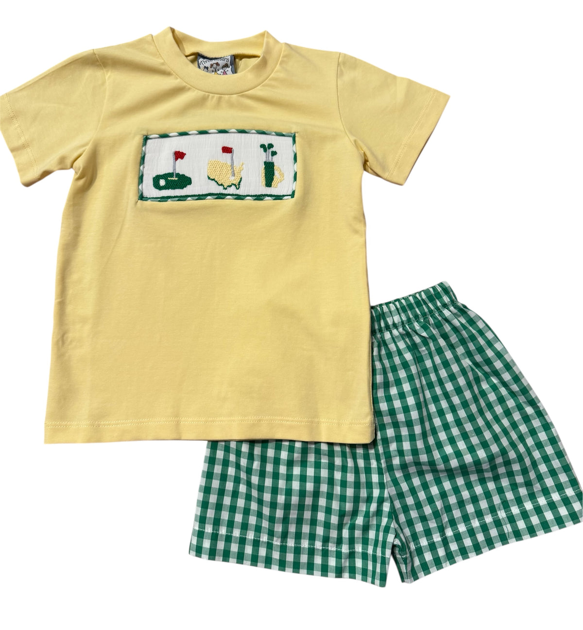 GOLF SMOCKED BOYS SHORT SET