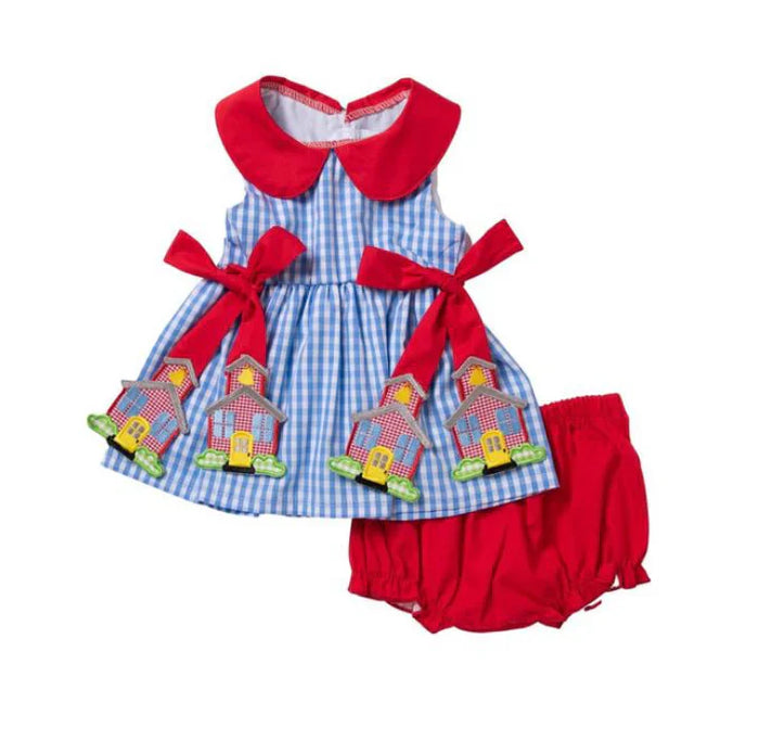 CITY BEAUTIFUL SCHOOL HOUSE BLOOMER SET