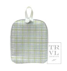 TRVL LUNCHBOX PLAID GREEN