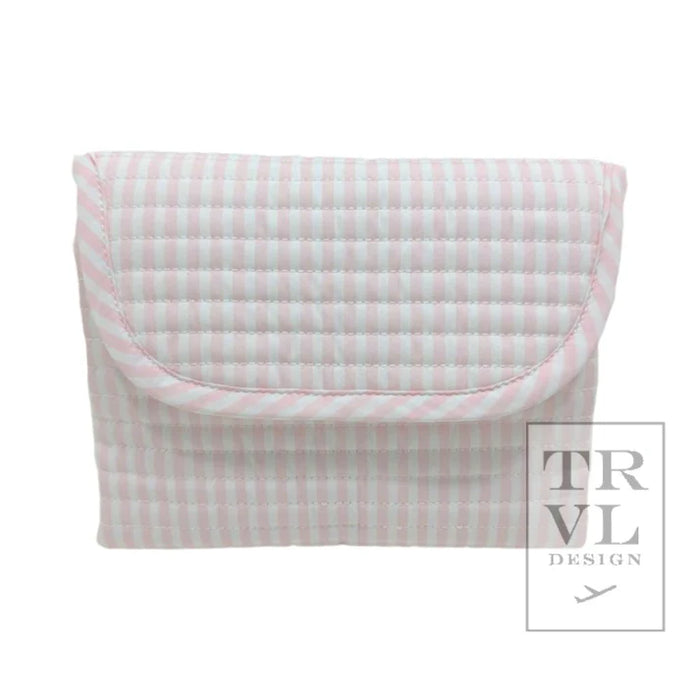 TRVL QUILTED STROLLER BAG BUNDLE PIMLICO STRIPE PINK