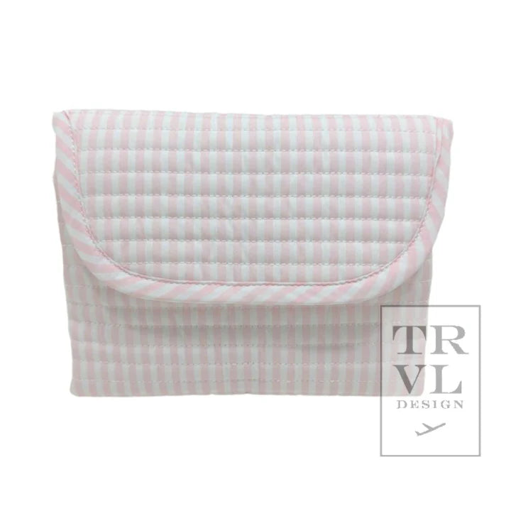 TRVL QUILTED STROLLER BAG BUNDLE PIMLICO STRIPE PINK