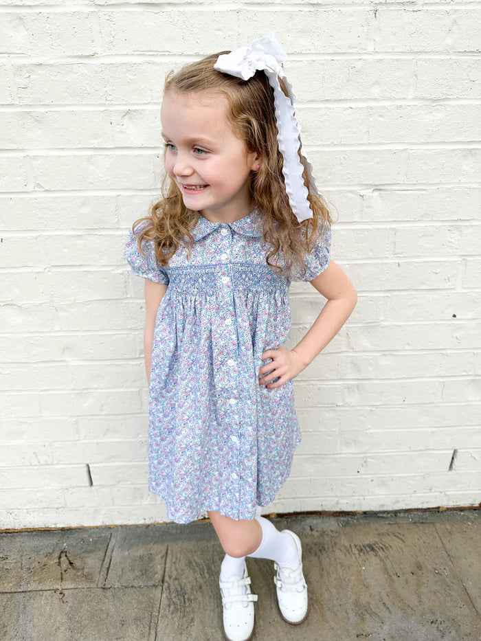 JAMES & LOTTIE ELLA SMOCKED FLORAL DRESS