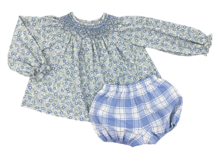 Emory Smocked Bloomer Set