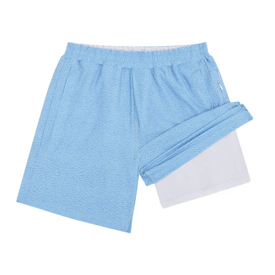 LIGHT BLUE FB SHORTS