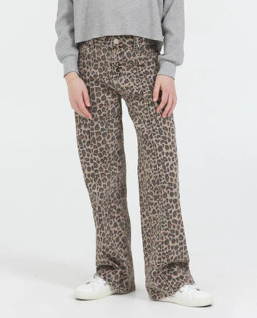 VINTAGE HAVANA LEOPARD DENIM PANT