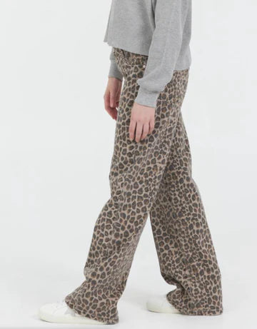 VINTAGE HAVANA LEOPARD DENIM PANT