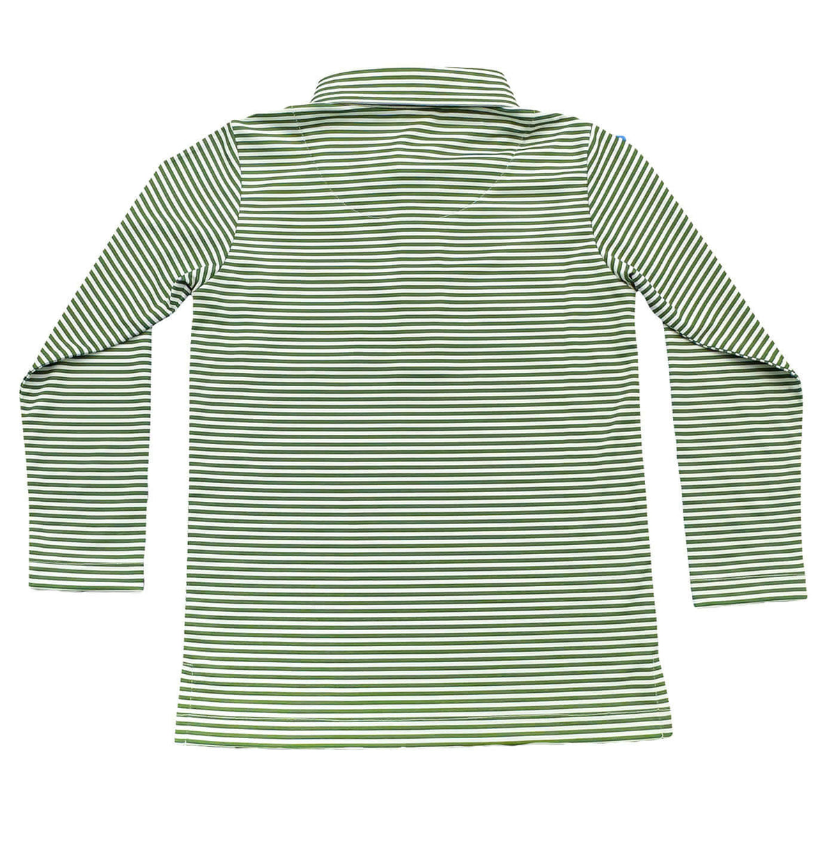 SALTWATER BOYS INSHORE PERFORMANCE POLO GREEN STRIPE