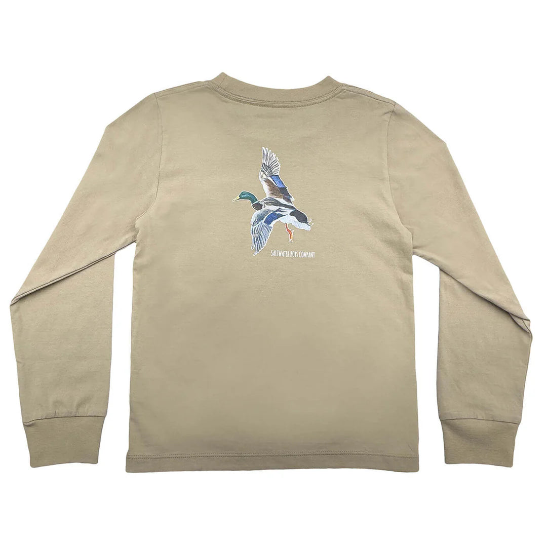 SALTWATER BOYS LS MALLARD GRAPHIC TEE