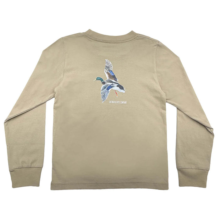 SALTWATER BOYS LS MALLARD GRAPHIC TEE